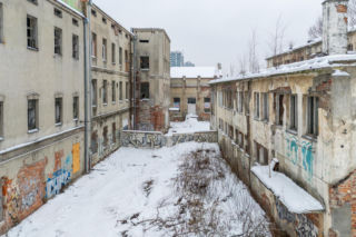 Ruiny fabryki przy Okopowej 78 w Warszawie