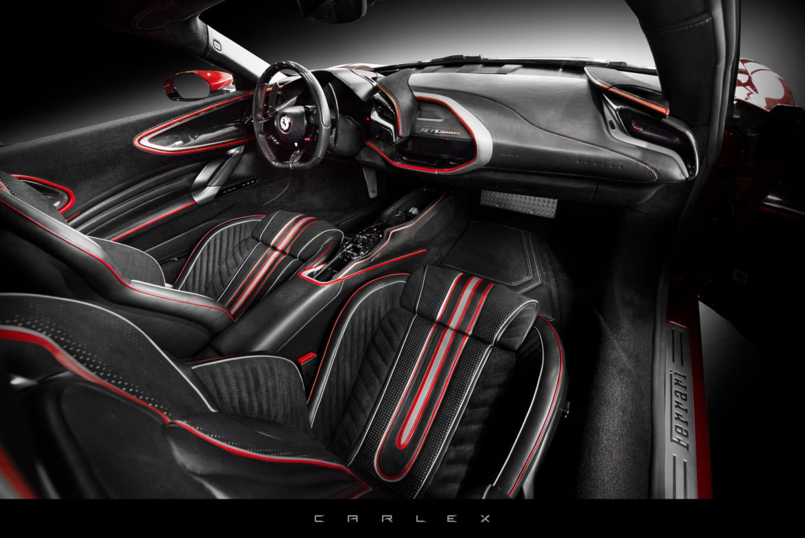 Ferrari SF90 z wnętrzem Carlex Design