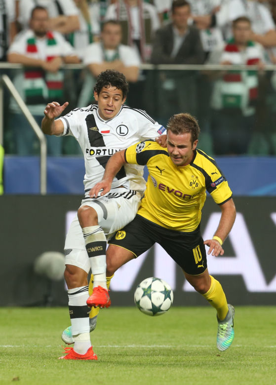 Mecz Ligi Mistrzów Legia Warszawa Borussia Dortmund 0:6
