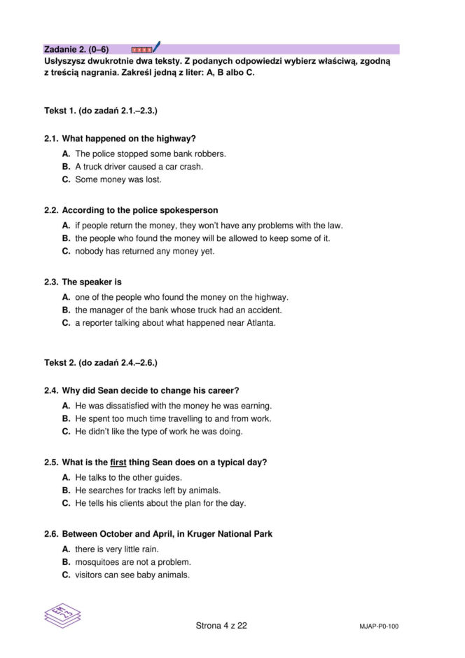 Matura próbna 2026: j. angielski arkusz CKE [6.03.2026]