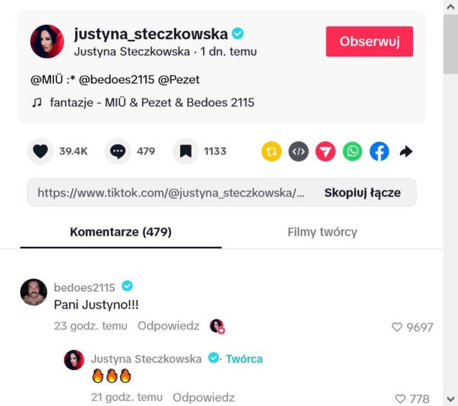 Justyna Steczkowska wygina się jak kotka. Znany raper nie mógł oderwać od niej wzroku