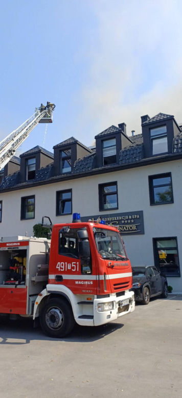 Pożar hotelu Senator w Starachowicach