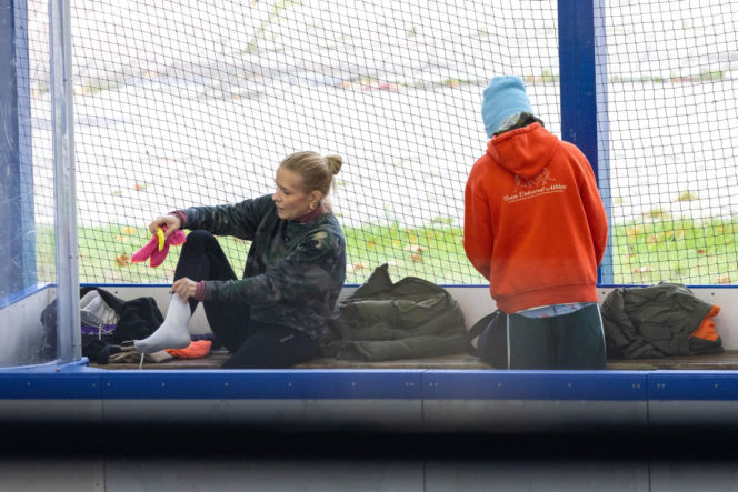 Aneta Zając na łyżwach