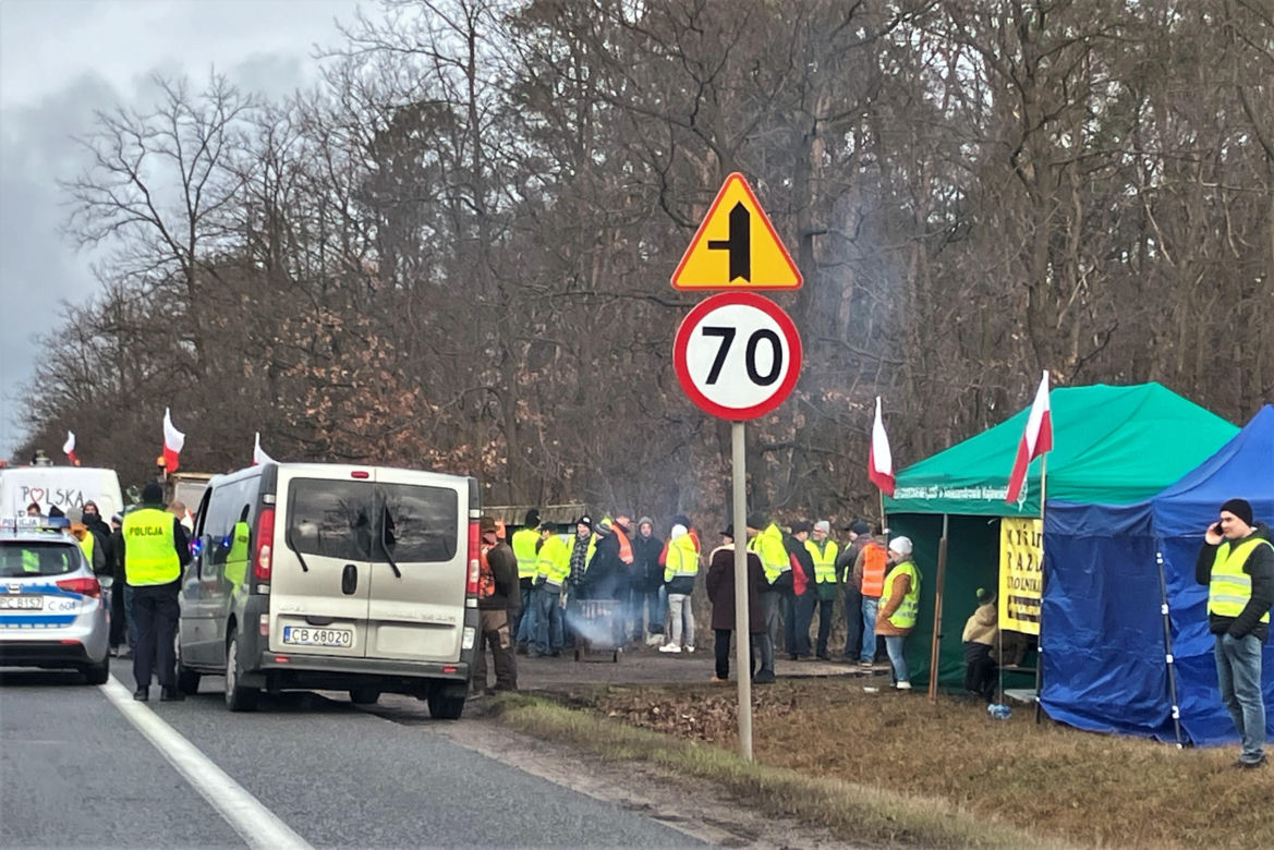 Protesty w powiecie aleksandrowskim