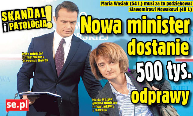 Nowa minister dostanie 500 tys. odprawy