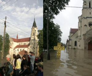 	Powódź, podkarpacie - powiat tarnobrzeski, Sokolniki, Trześń
