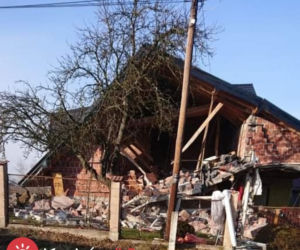 Wybuch gazu w budynku mieszkalnym. RUNĄŁ strop domu w Żydowie [ZDJĘCIA]