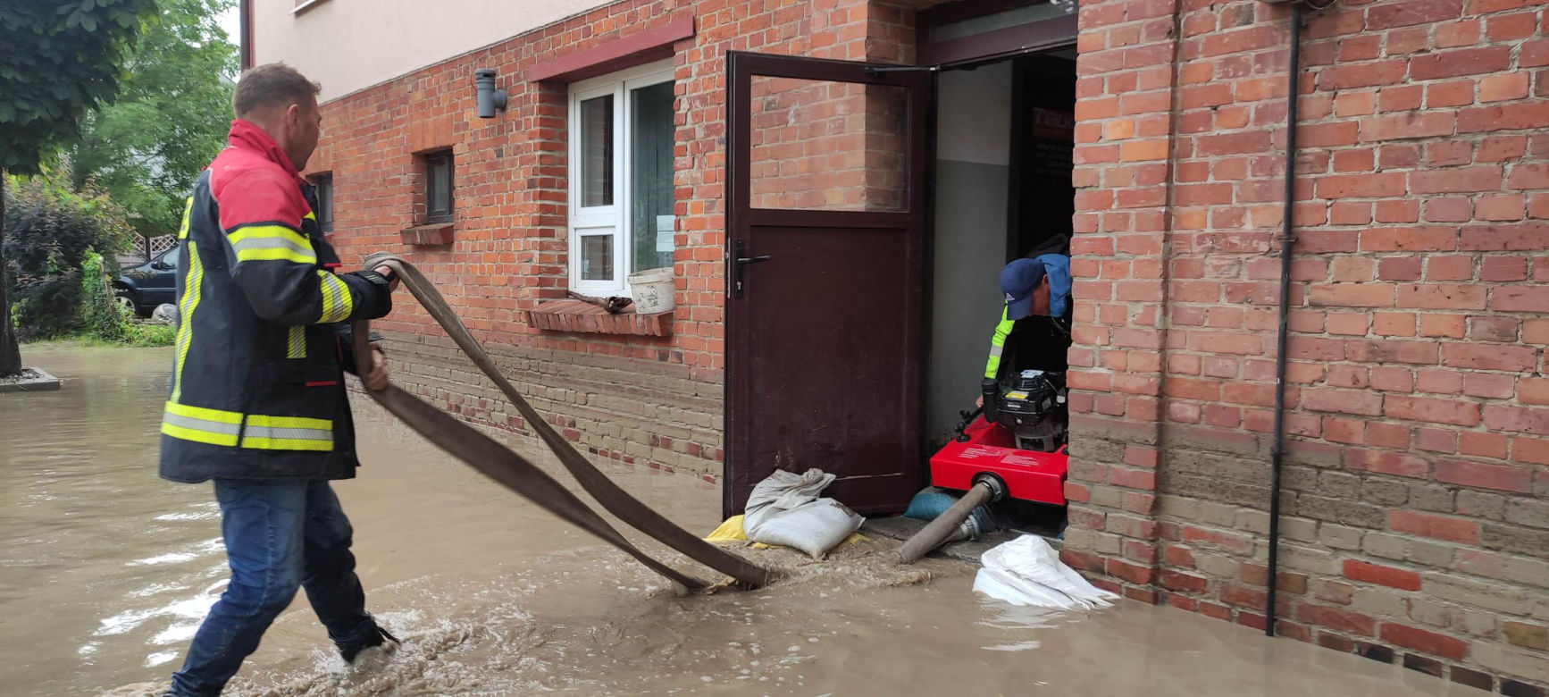 Elbląg i Tolkmicko walczą z żywiołem z wodą