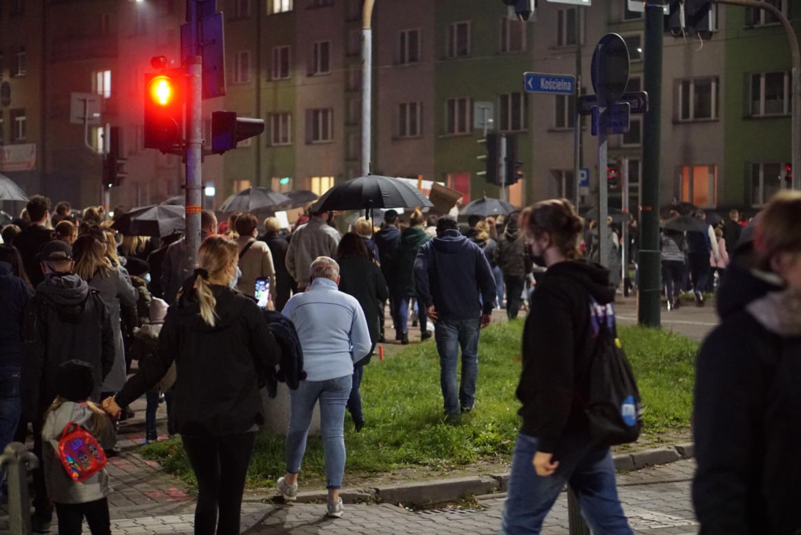 Protest kobiet w Sosnowcu