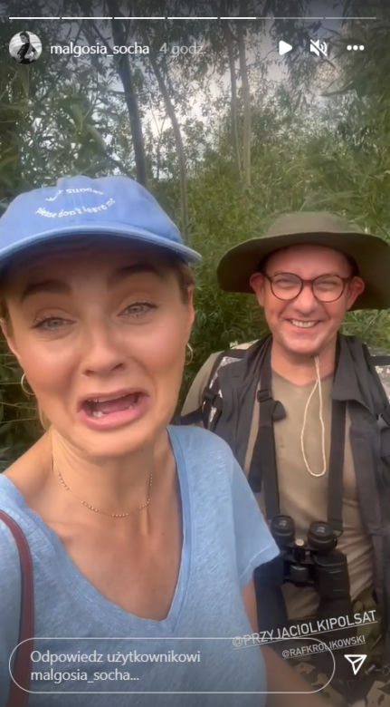 Przyjaciółki po wakacjach 2022: Inga (Małgorzata Socha), Rafał (Rafał Królikowski)