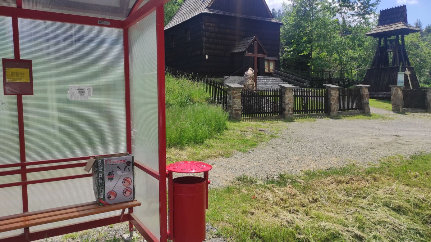 Ktoś w upale porzucił kocięta na przystanku