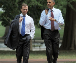 Obama zabrał Miedwiediewa na hamburgery