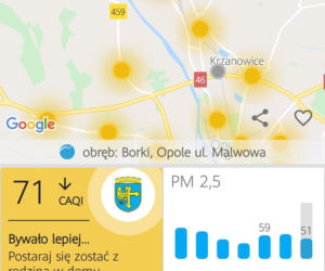 Czarnowąsy - zanieczyszczenie