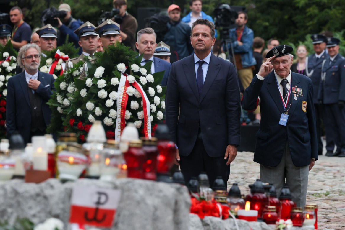 Uroczystość pod pomnikiem Polegli Niepokonani (1.08.2025)