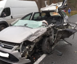 Wypadek na drodze wojewódzkiej nr 201