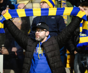 Arka Gdynia - Lechia Gdańsk: Zdjęcia kibiców z derbów Trójmiasta w ramach 23. kolejki PKO BP Ekstraklasy