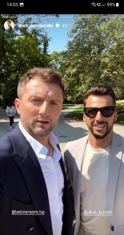 Ramówka TVP jesień 2023. Jakub Kucner (Rafał z M jak miłość), Arkadiusz Smoleński (Bartek)