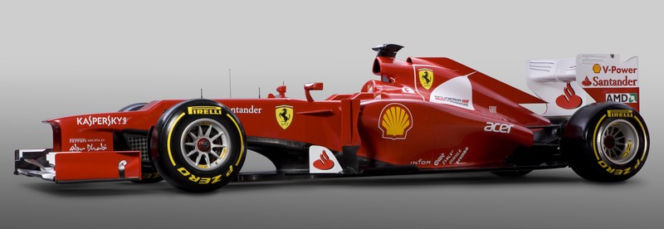 Nowy bolid Ferrari 2012