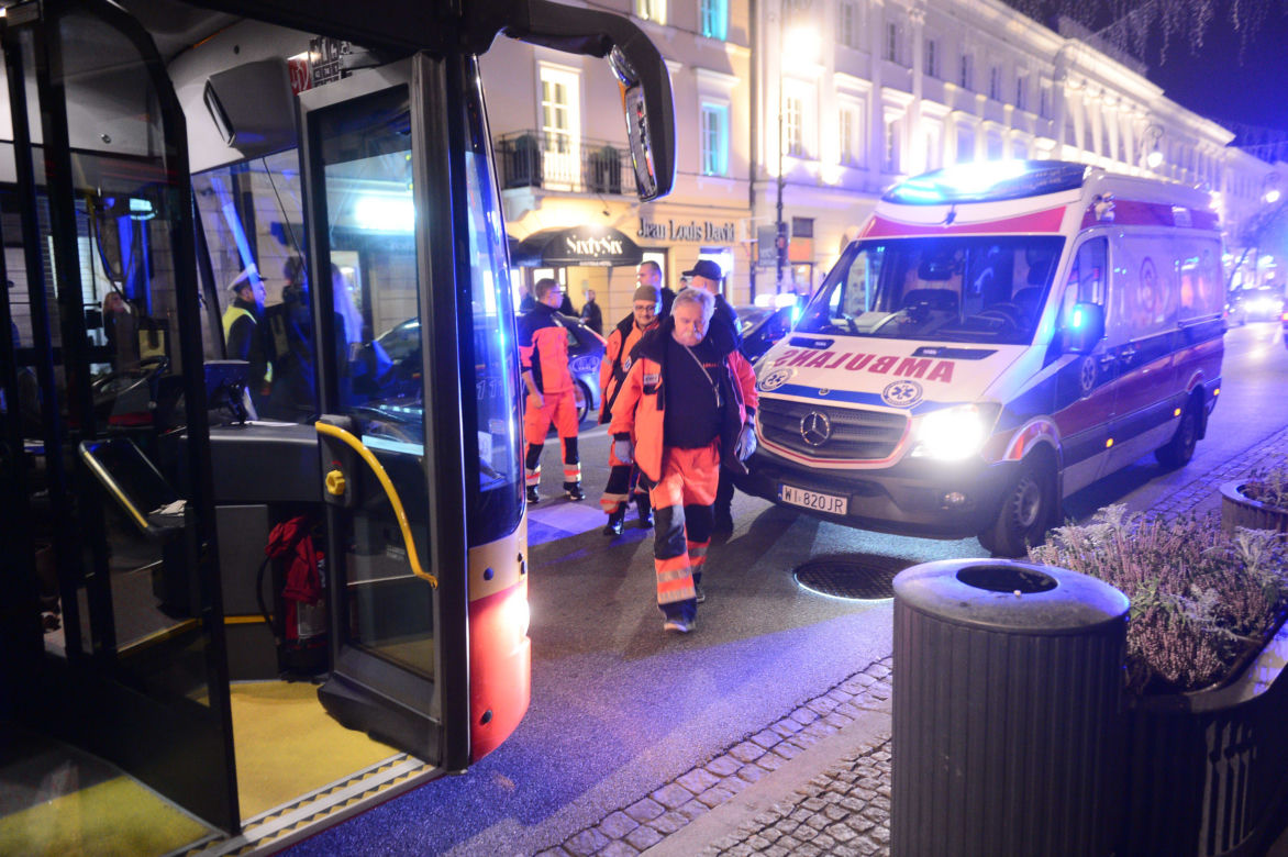 Wypadek autobusu na Nowym Świecie