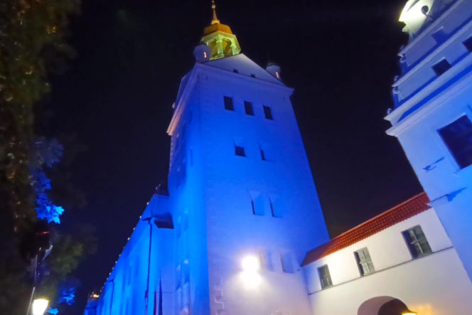 Nowa iluminacja Zamku Książąt Pomorskich w Szczecinie