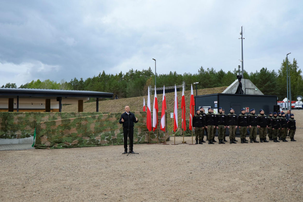 Prezydent Karol Nawrocki na otwarciu strzelnicy sportowej w Bogutach-Piankach