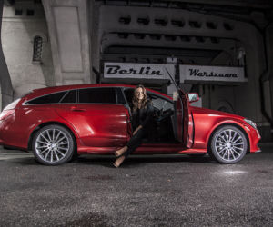 Anna Mucha w Mercedesie CLS Shooting Brake