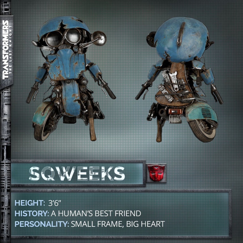 Transformers: The Last Knight, Autobot Sqweeks