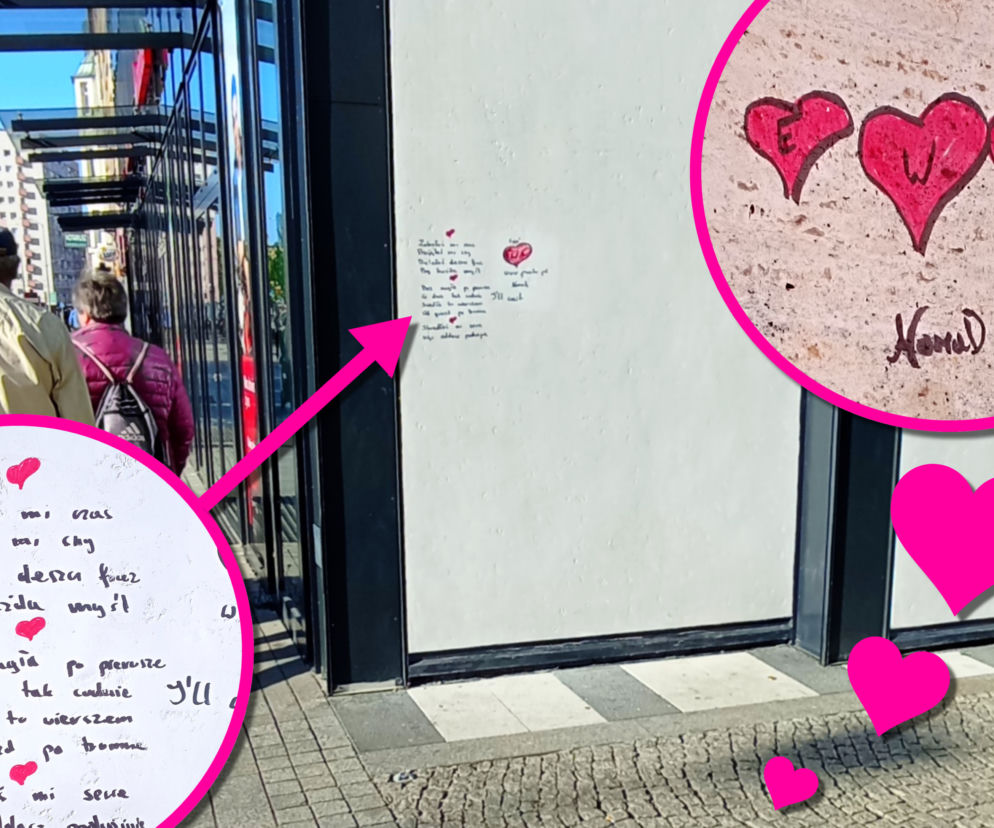 Wyznaje miłość Ewie na ulicach Szczecina. Zakochany desperat? Artysta? A może zwykły wandal?