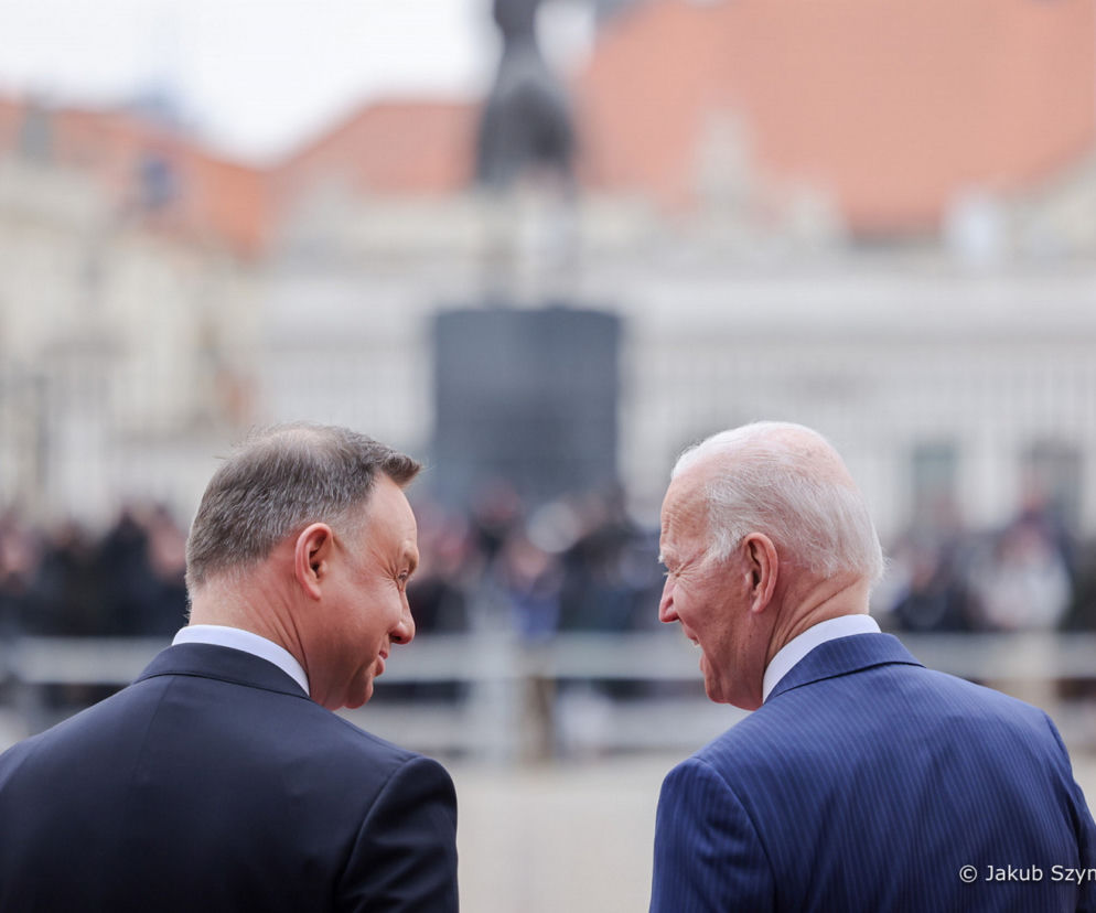 Andrzej Duda i Joe Biden