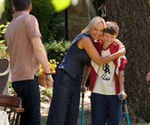 M jak miłość odc. 1899. Dorota (Iwona Rejzner), Bartek (Arkadiusz Smoleński), Franek (Jarosław Śmigielski), Aneta (Ilona Janyst)