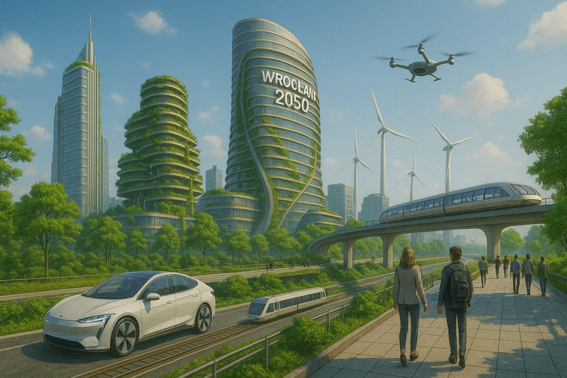 Czy tak będzie wyglądać życie we Wrocławiu w 2050? Zobacz wizje przyszłości