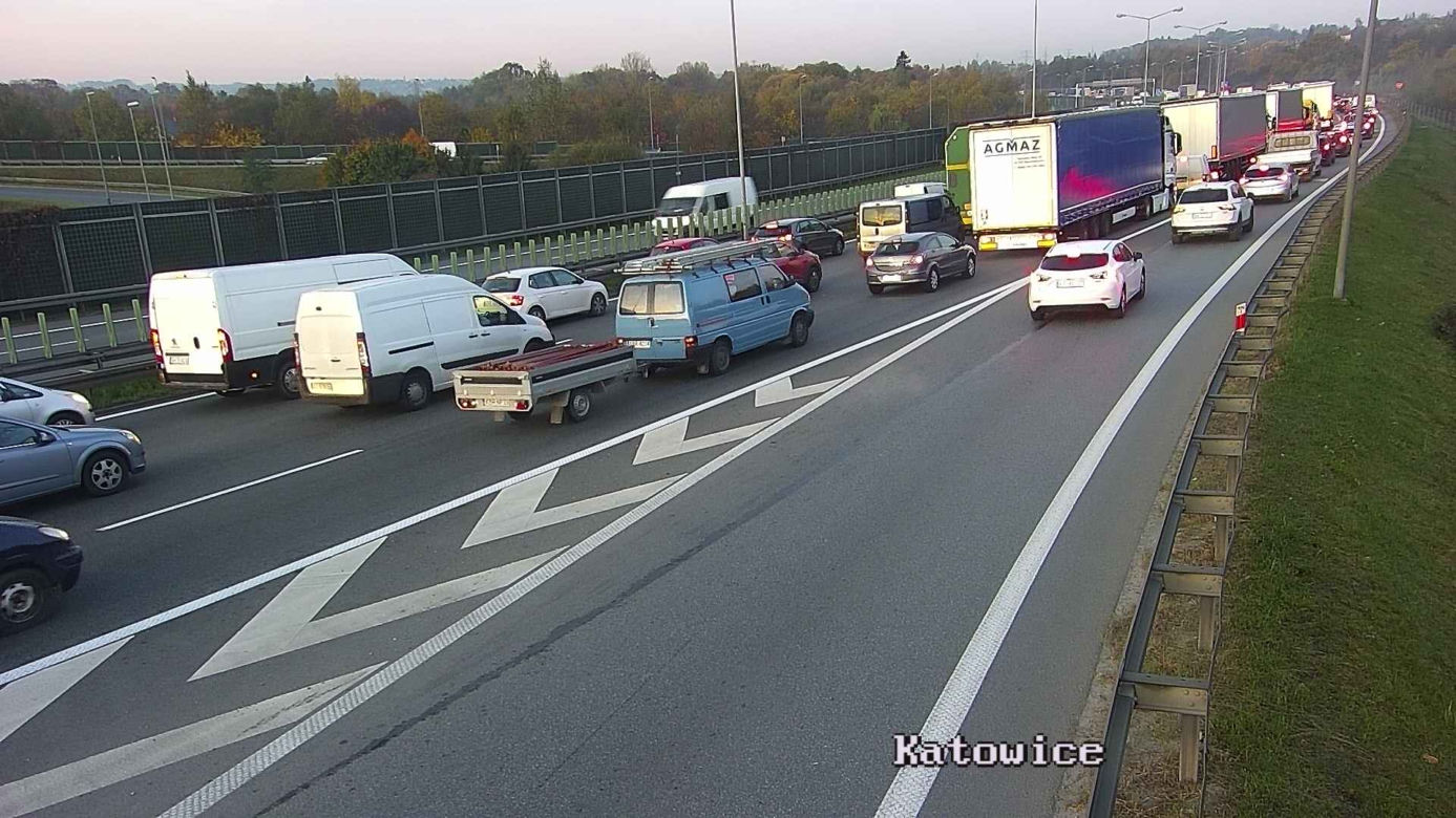 Potrącenie pieszego na autostradzie A4