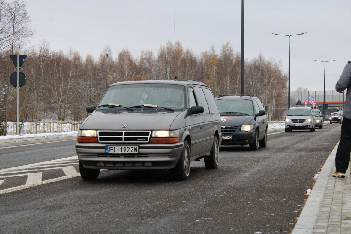 Przejechali nowym odcinkiem Trasy Górna
