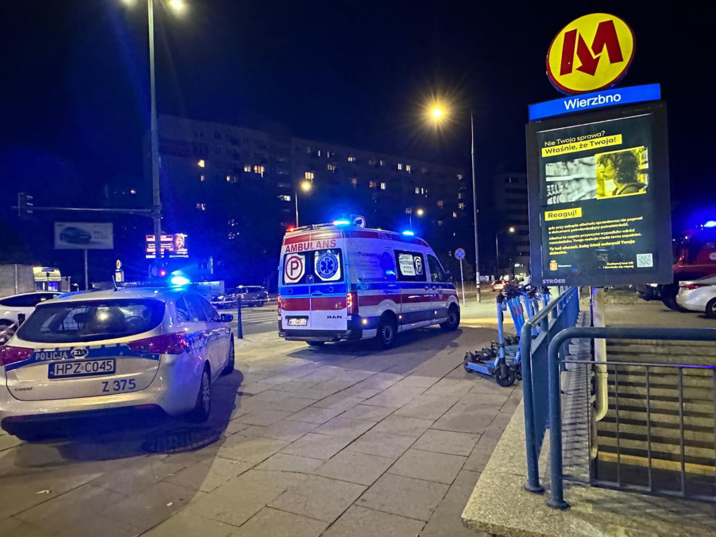 Śmiertelny wypadek na stacji metra w Warszawie