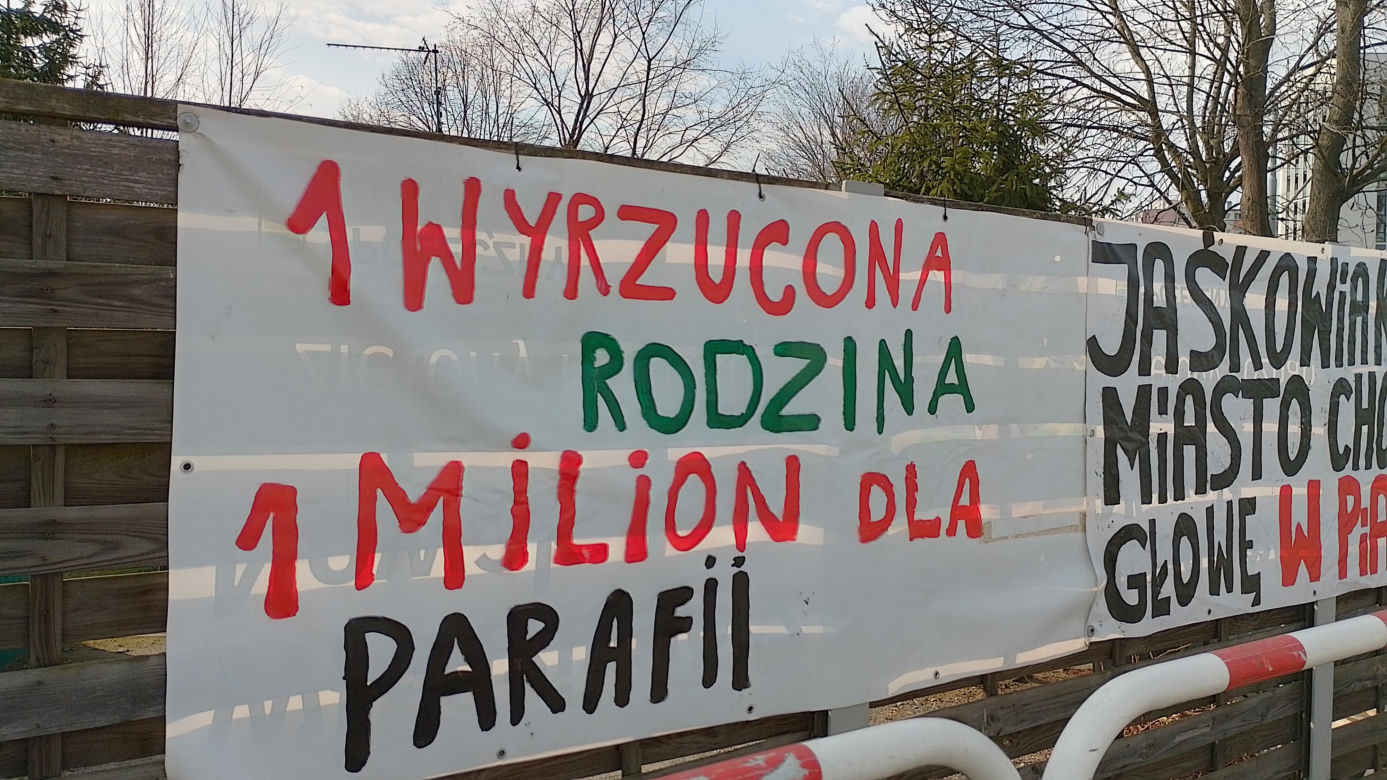 Protest mieszkańców Osiedla Maltańskiego w Poznaniu trwa