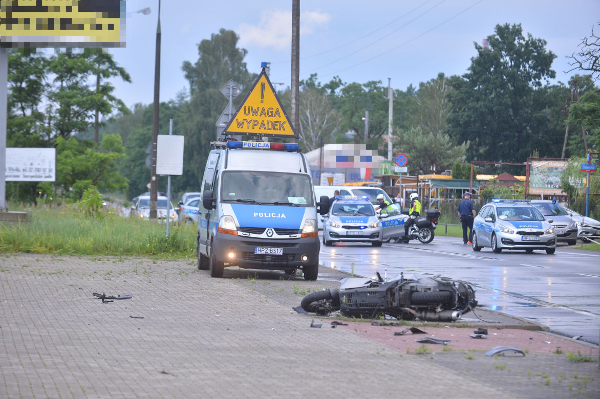 Śmiertelny wypadek z udziałem motocyklisty w Radości