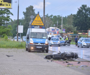 Śmiertelny wypadek z udziałem motocyklisty w Radości
