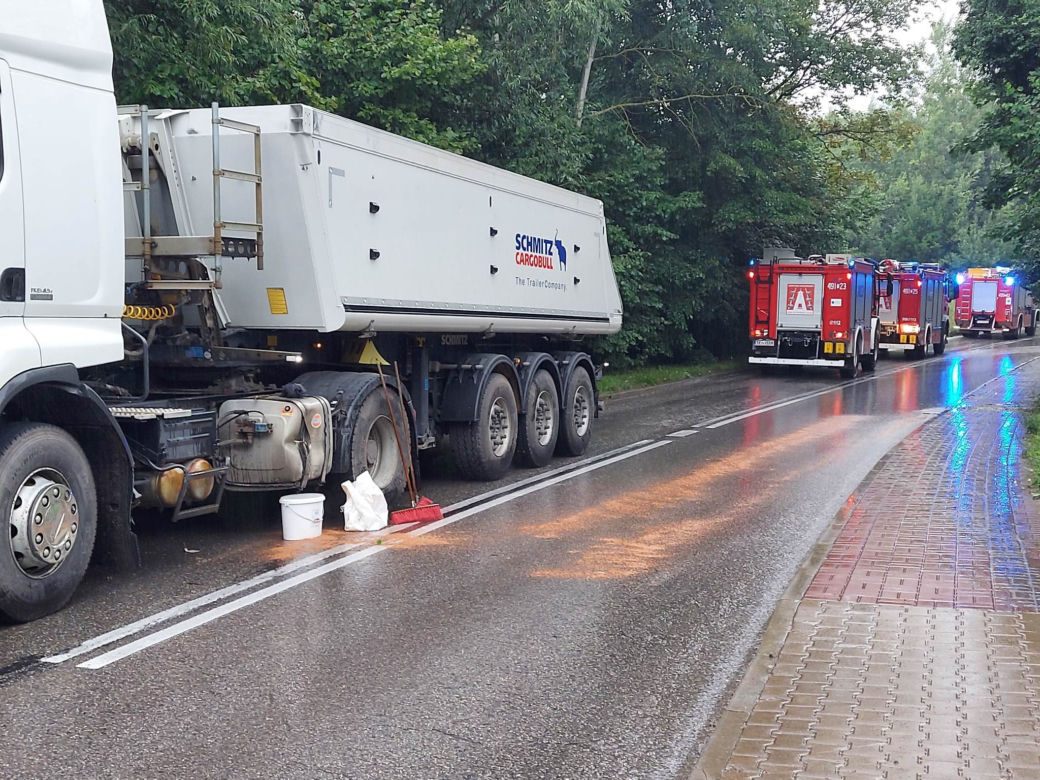 Kolizja na drodze Pawłów - Dąbrowa