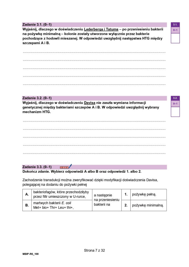 Matura 2026 biologia poziom rozszerzony - arkusz CKE