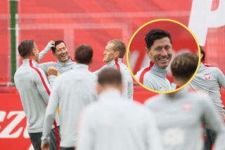 Kamery weszły na trening reprezentacji. Nagle Świderski popchnął Bednarka, Lewandowski tylko się śmiał