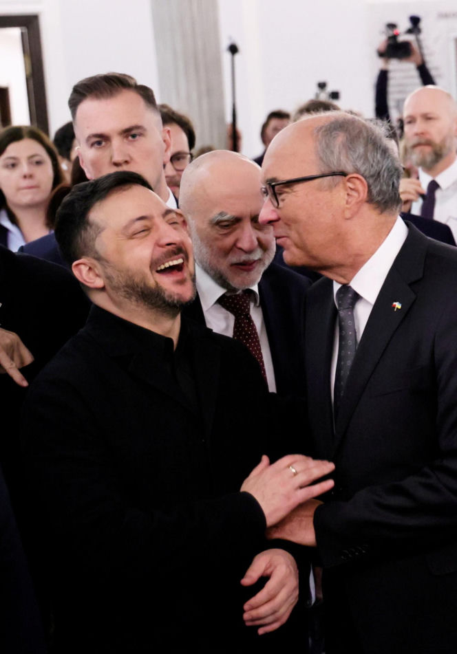 Wołodymyr Zełenski w polskim Sejmie