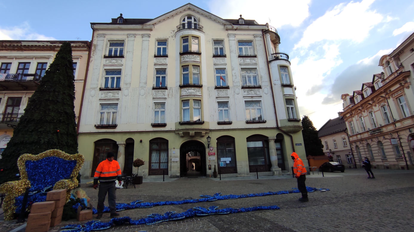 Choinka na Placu Kazimierza w Tarnowie