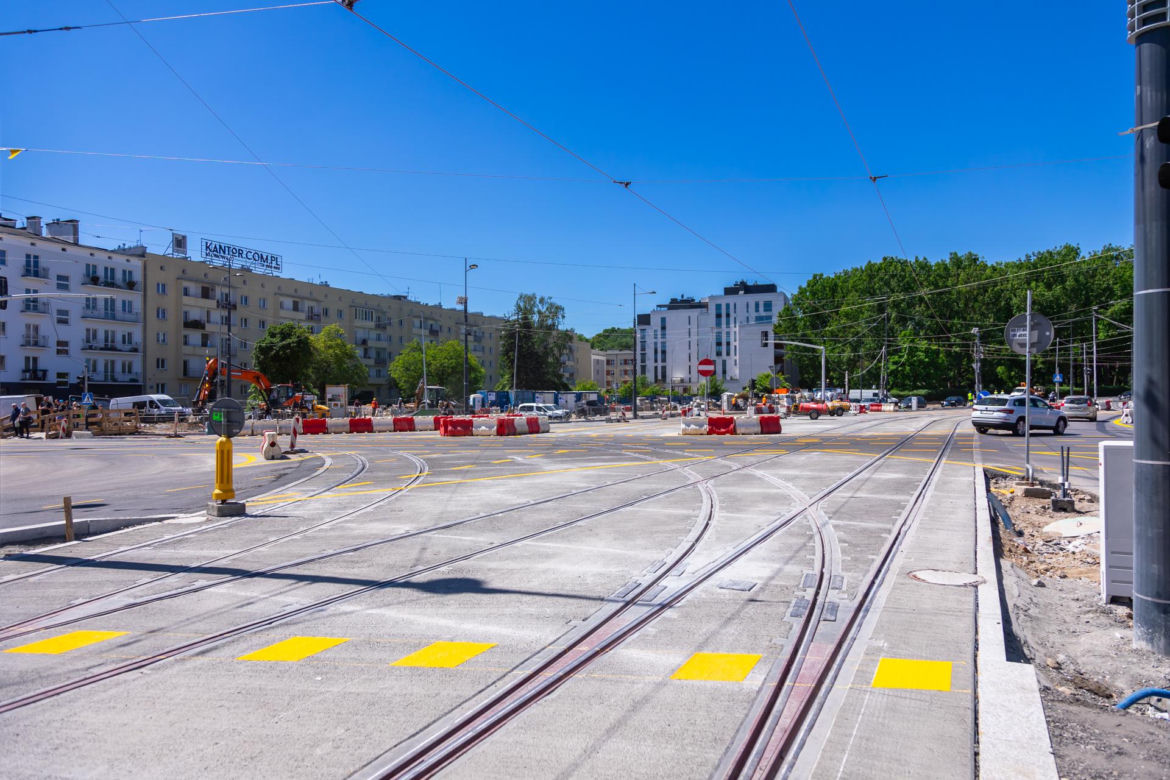 Tramwaj na Gagarina w Warszawie