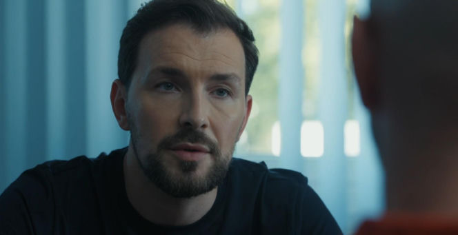 Barwy szczęścia odc. 3272. Marcin Kodur (Oskar Stoczyński), Bazylow (Andrzej Szeremeta)