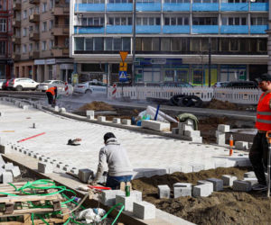 Przebudowa alei Wojska Polskiego - kwiecień 2022