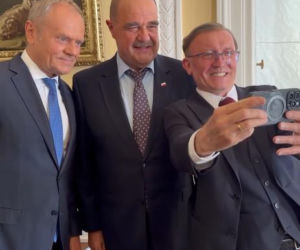 Donald Tusk na planie Rancza