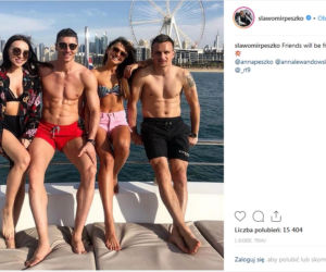 Sławomir Peszko, Robert Lewandowski, Anna Lewandowska, Anna Peszko