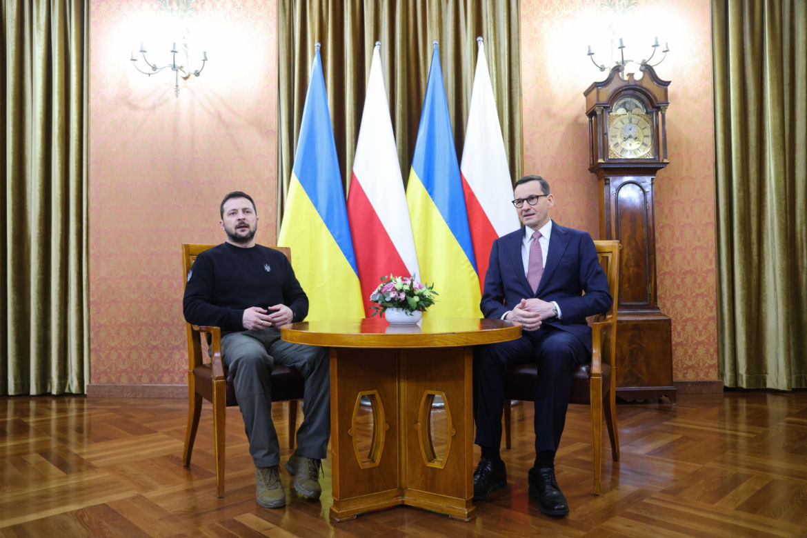 Spotkanie Wołodymyra Zełenskiego z Mateuszem Morawieckim