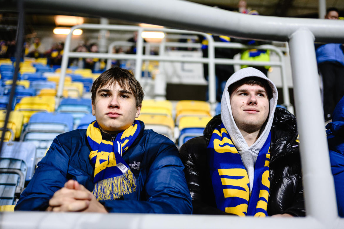 Arka Gdynia - Lechia Gdańsk: Zdjęcia kibiców z derbów Trójmiasta w ramach 23. kolejki PKO BP Ekstraklasy