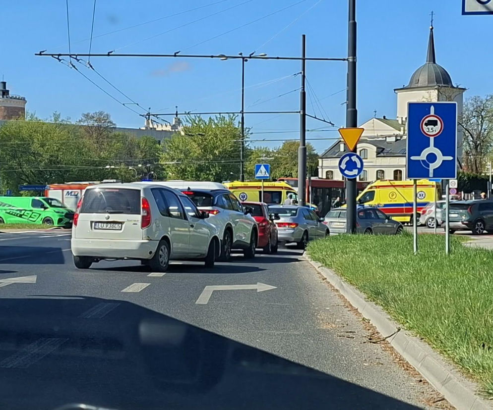Poważny wypadek niedaleko Zamku w Lublinie